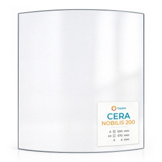Cera NOBILIS 200 Glas - In sich gebogenes Kaminglas für Kaminofen