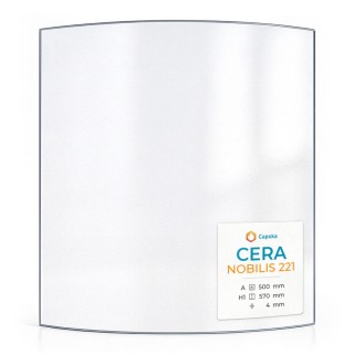 CERA NOBILIS 221 Glass - Curved Panel for Wood Burning Stove