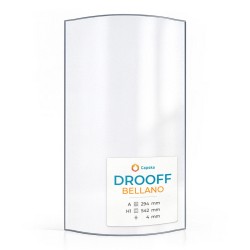 Vitre Drooff BELLANO - Verre Courbe pour poêle à bois