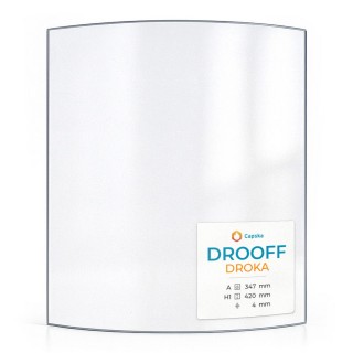 Drooff DROKA Glas - in sich gebogenes Kaminglas