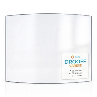 Vitre Drooff Varese 517 x 420 mm - Verre Courbe - Capska