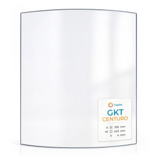 GKT CENTURO Glass - Curved Glass Panel for Wood Burning Stove