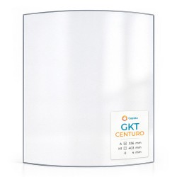Vitre Gkt CENTURO - Verre Courbe pour poêle à bois
