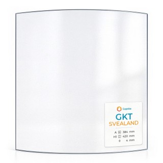Vitre Gkt SVEALAND - Verre Courbe pour poêle à bois