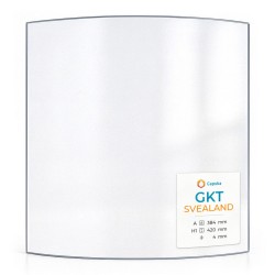 Vitre Gkt SVEALAND - Verre Courbe pour poêle à bois