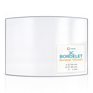 Vitre Jc Bordelet BORDELET 720X525 - Verre Courbe pour insert