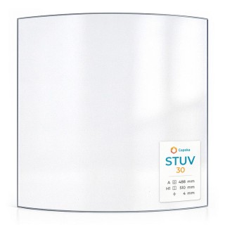 Vitre Stuv 30 - Verre Courbe pour poêle à bois