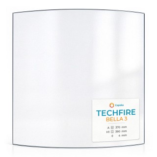 Vetro Techfire BELLA 3 - Vetro curvo per stufa a legna