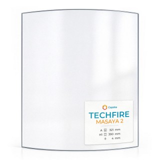 Vetro Techfire MASAYA 2 - Vetro Curvo per stufa a legna