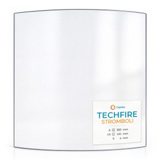Techfire STROMBOLI Glas - Kaminglas für Kaminofen