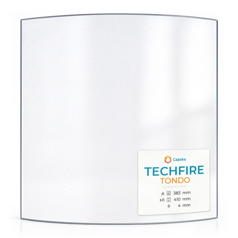 Vitre Techfire TONDO - Verre Courbe pour poêle à bois