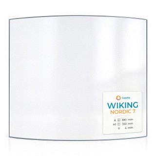 Wiking NORDIC 7 Glass - Curved Panel for Wood Burning Stove