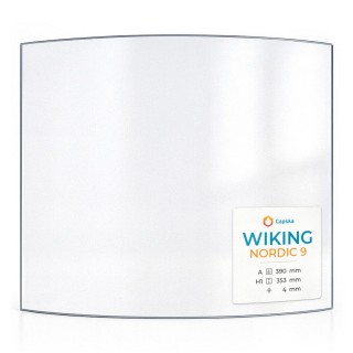 Vetro Wiking NORDIC 9 - Vetro Curvo per stufa a legna