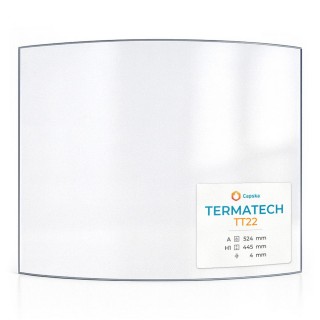 Termatech TT22 Glass - Curved Glass Panel for Wood Burning Stove