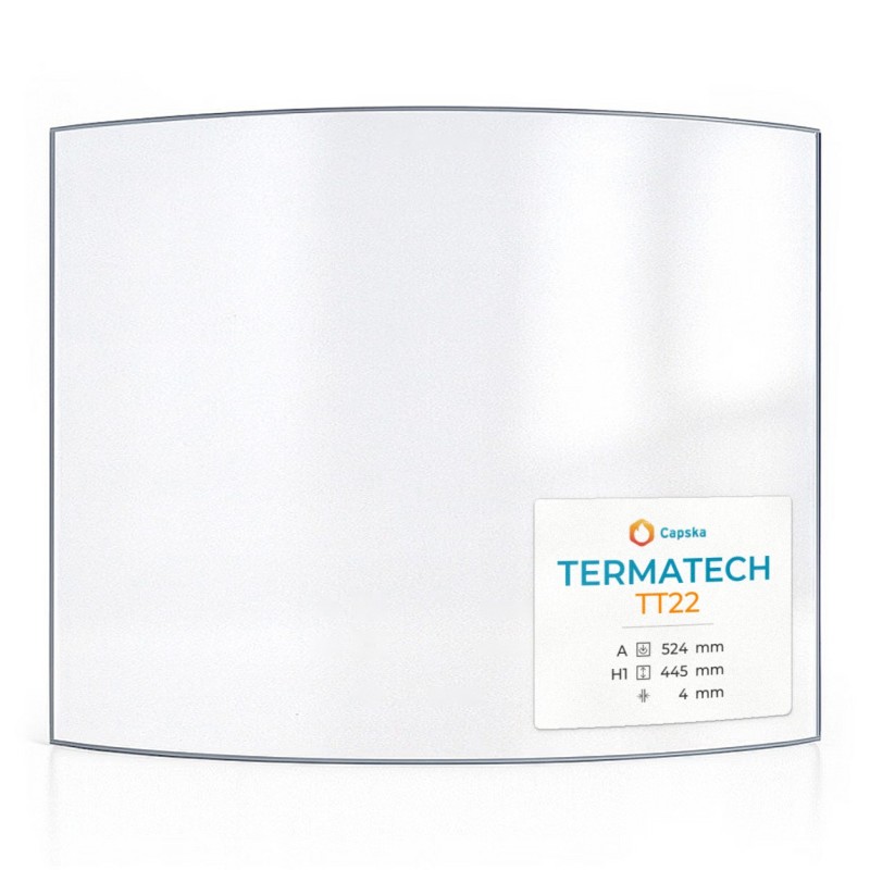 Termatech TT22 Glass - Curved Glass Panel for Wood Burning Stove