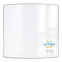 Vitre Attika BANDO - Verre Courbe pour poêle à bois