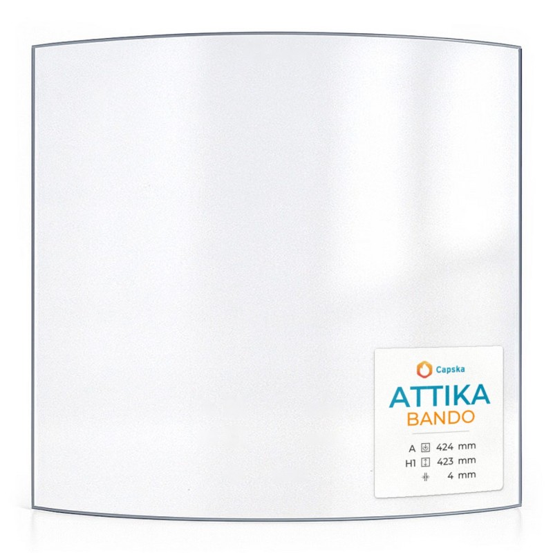 Vitre Attika BANDO - Verre Courbe pour poêle à bois