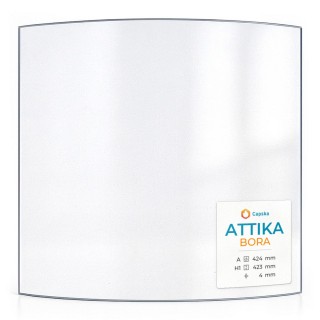 Attika BORA Glas - in sich gebogenes Kaminglas für Kaminofen