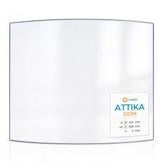 Attika DOM Glass - Curved Glass Panel for Wood Burning Stove