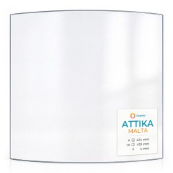 Attika MALTA Glas - in sich gebogenes Kaminglas für Kaminofen