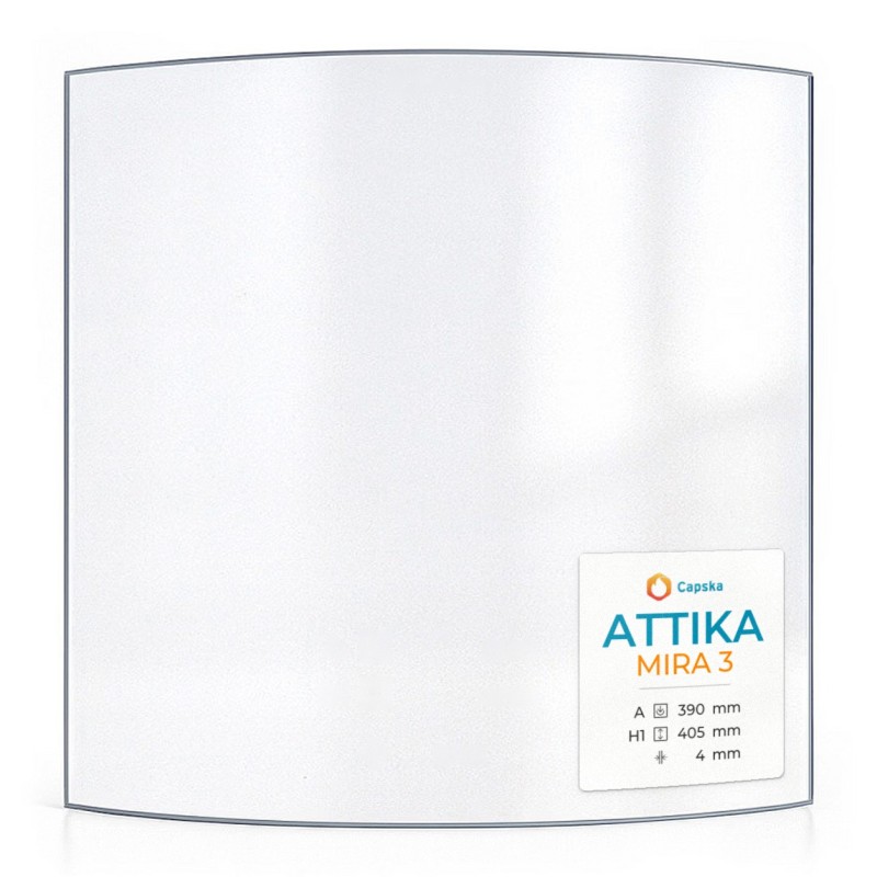 Vitre Attika MIRA 3 - Verre Courbe pour poêle à bois