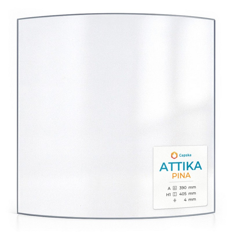 Vitre Attika PINA - Verre Courbe pour poêle à bois