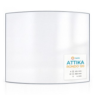 Attika RONDO 120 Glas - Kaminglas für Kaminofen
