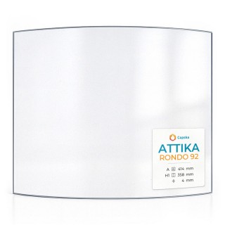 Attika RONDO 92 Glas - Kaminglas für Kaminofen