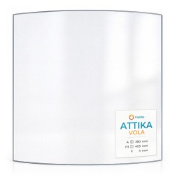 Vitre Attika VOLA - Verre Courbe pour poêle à bois