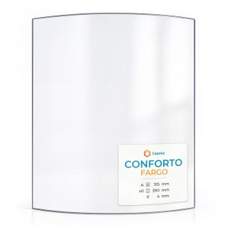 Conforto FARGO Glass - Curved Glass Panel for Wood Burning Stove