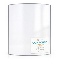 Vitre Conforto FARGO - Verre Courbe pour poêle à bois