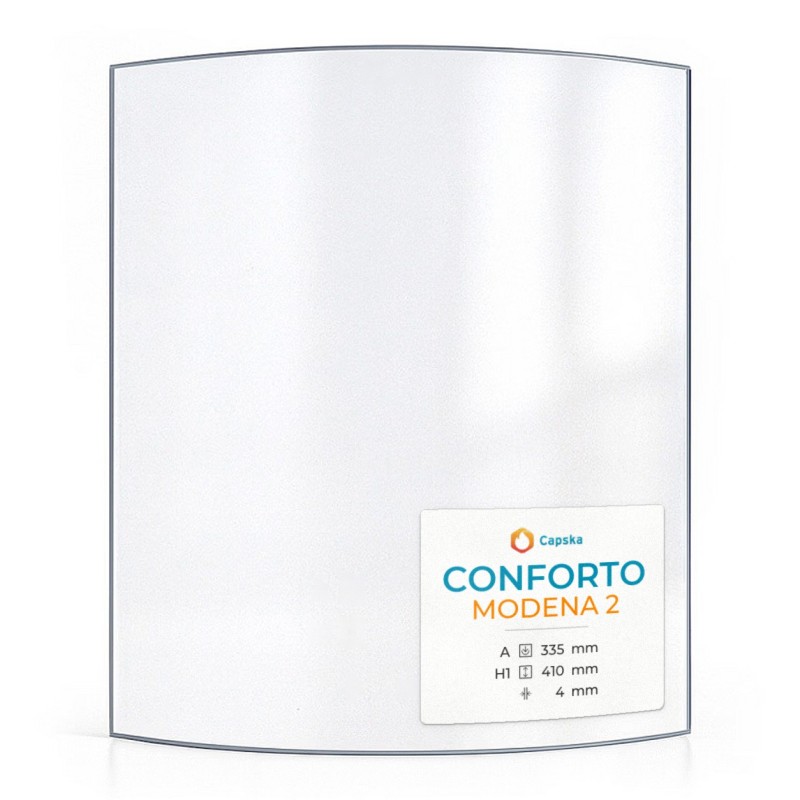 Vitre Conforto MODENA 2 - Verre Courbe pour poêle à bois