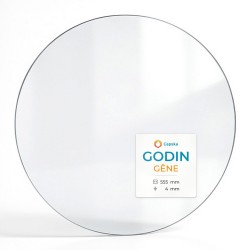 Vitre Godin GÊNE - Verre Rond pour poêle à bois