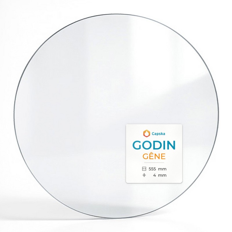 Vitre Godin GÊNE - Verre Rond pour poêle à bois