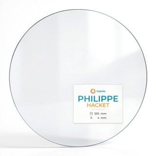 Philippe HACKET Glas - Kreis Kaminglas für Kaminofen