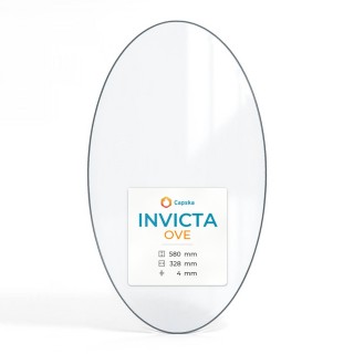 Vitre Invicta OVE - Verre Ovale pour poêle à bois