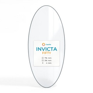 Vetro Invicta FIFTY - Vetro Ovale per stufa a legna