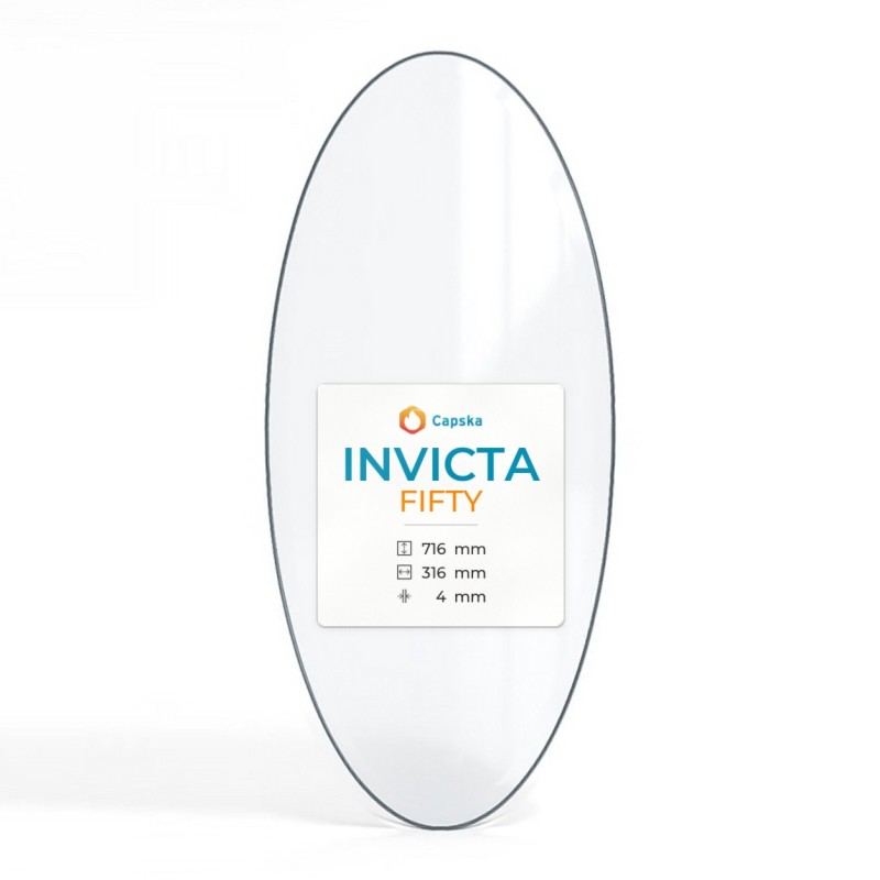 Vetro Invicta FIFTY - Vetro Ovale per stufa a legna