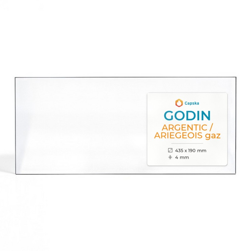 Godin Argentic Ariegeois Gaz Glass Panel Rectangular - Capska