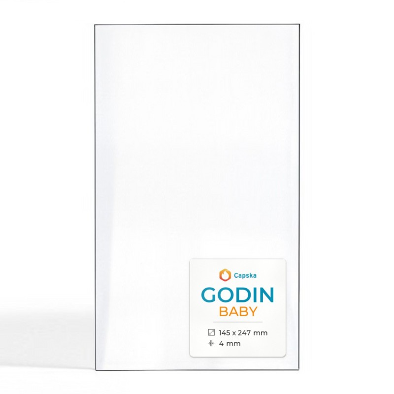 Vitre Godin BABY - Verre Rectangle pour poêle à bois