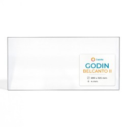 Verre de remplacement Godin Belcanto II - Vitre rectangle 690 x 325 mm