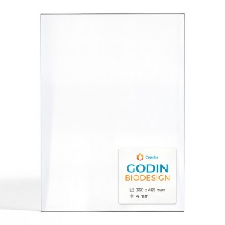 Godin BIODESIGN Glas - Rechteck Kaminglas für Kaminofen