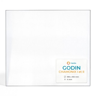 Godin CHAMONIX I ET II Glass - Rectangular Panel for Wood Burning Stove