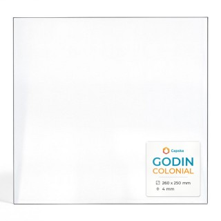 Vitre Godin COLONIAL - Verre Rectangle pour poêle à bois