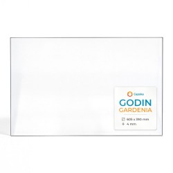 Godin GARDENIA Glass - Rectangular glass panel for wood burning stove