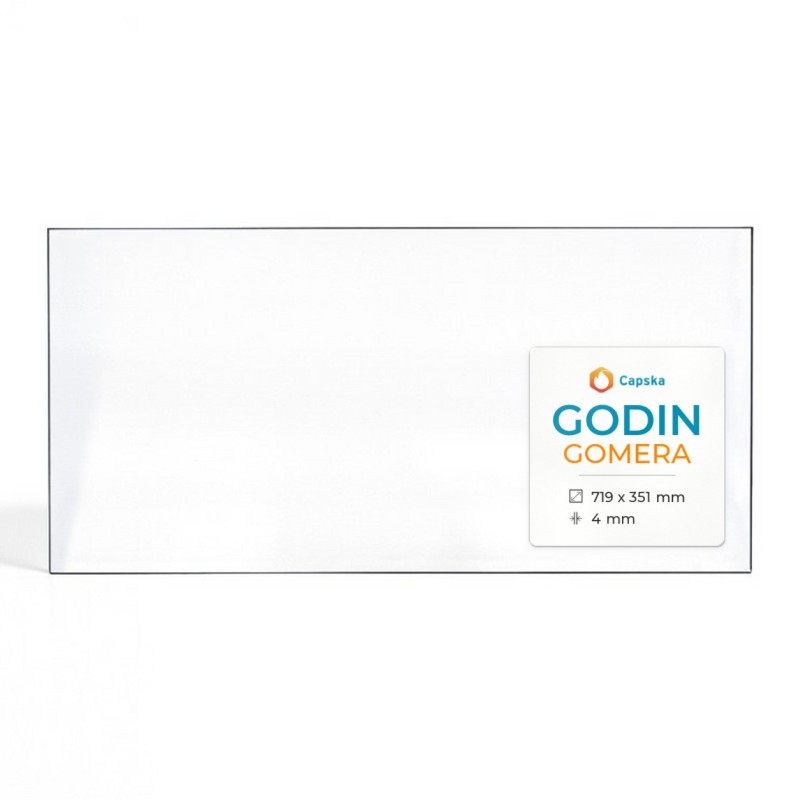 Godin GOMERA Glass - Rectangular Panel for Wood Burning Stove