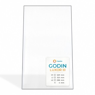 Godin LUXOR III Glas - Gleichschenkliges Trapez Kaminglas