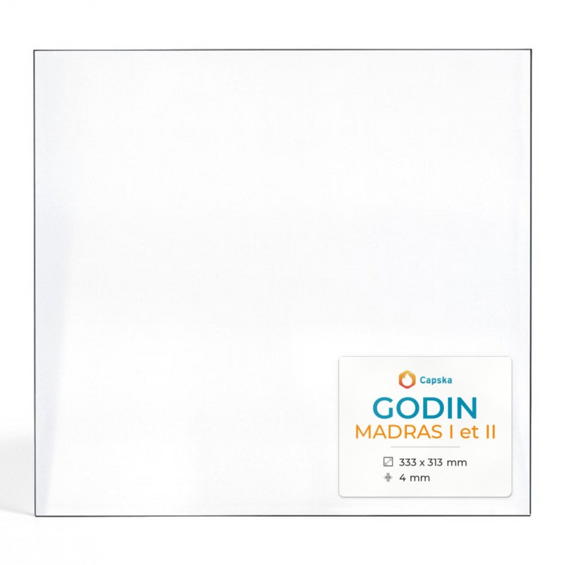 Vitre Godin MADRAS I et II - Verre Rectangle pour poêle à bois