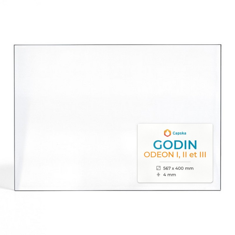 Vitre Godin ODEON I, II, III - Verre Rectangle pour poêle à bois