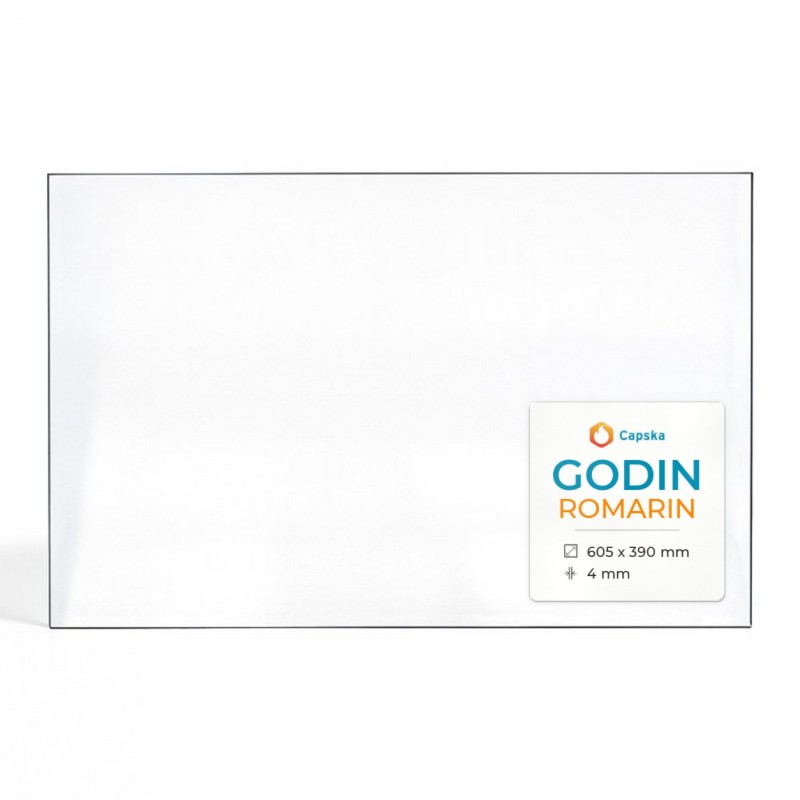 Vitre Godin ROMARIN - Verre Rectangle pour poêle à bois